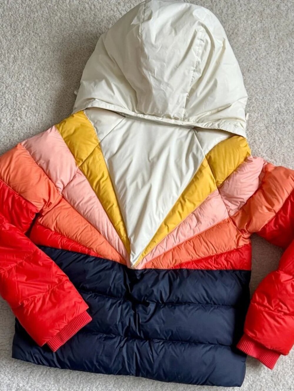Marine Layer Archive Apres Sunset Down Puffer Jacket Retro Ski Coat Medium - Picture 13 of 14